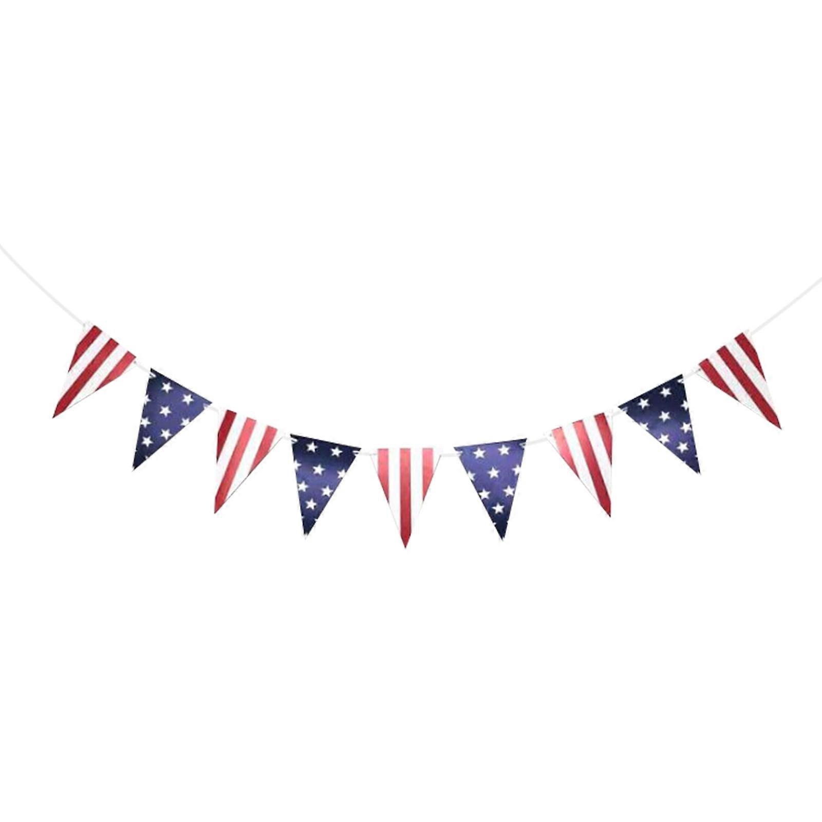 OAVQHLG3B 0317dlr-1 4th of July Party Banner, Multicolor, 5.3 in, 0.064 lb