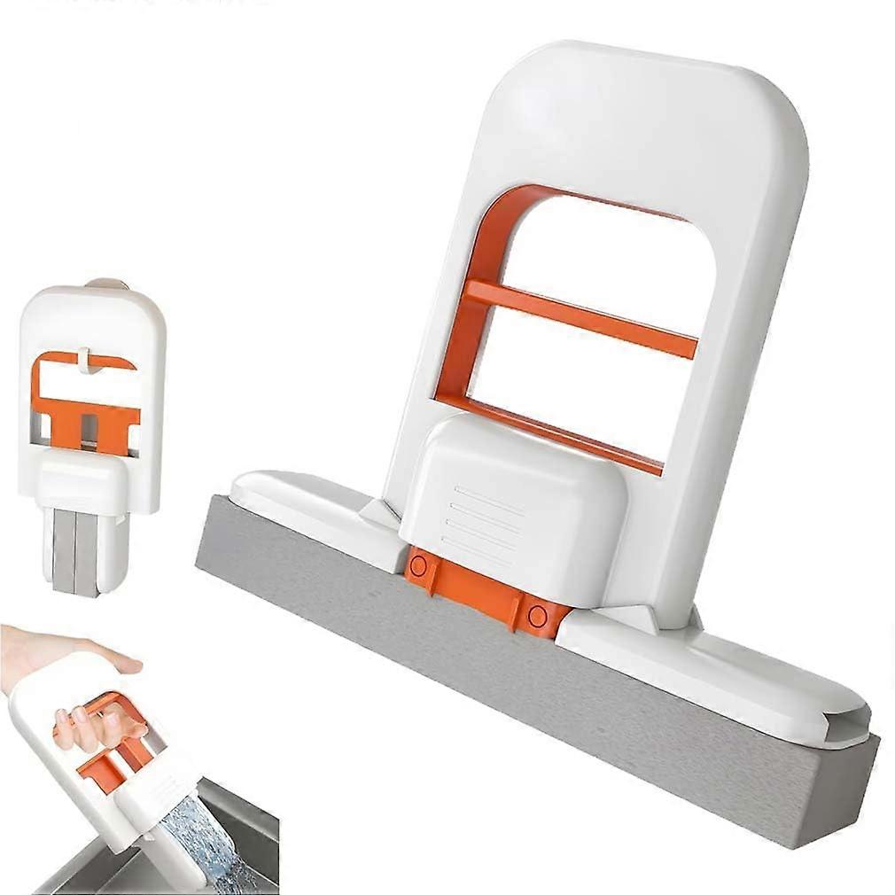 Mini Mop Portable SelfSqueeze Desktop Foldable Cleaning Sponge Wet and Dry Absorbent Mop