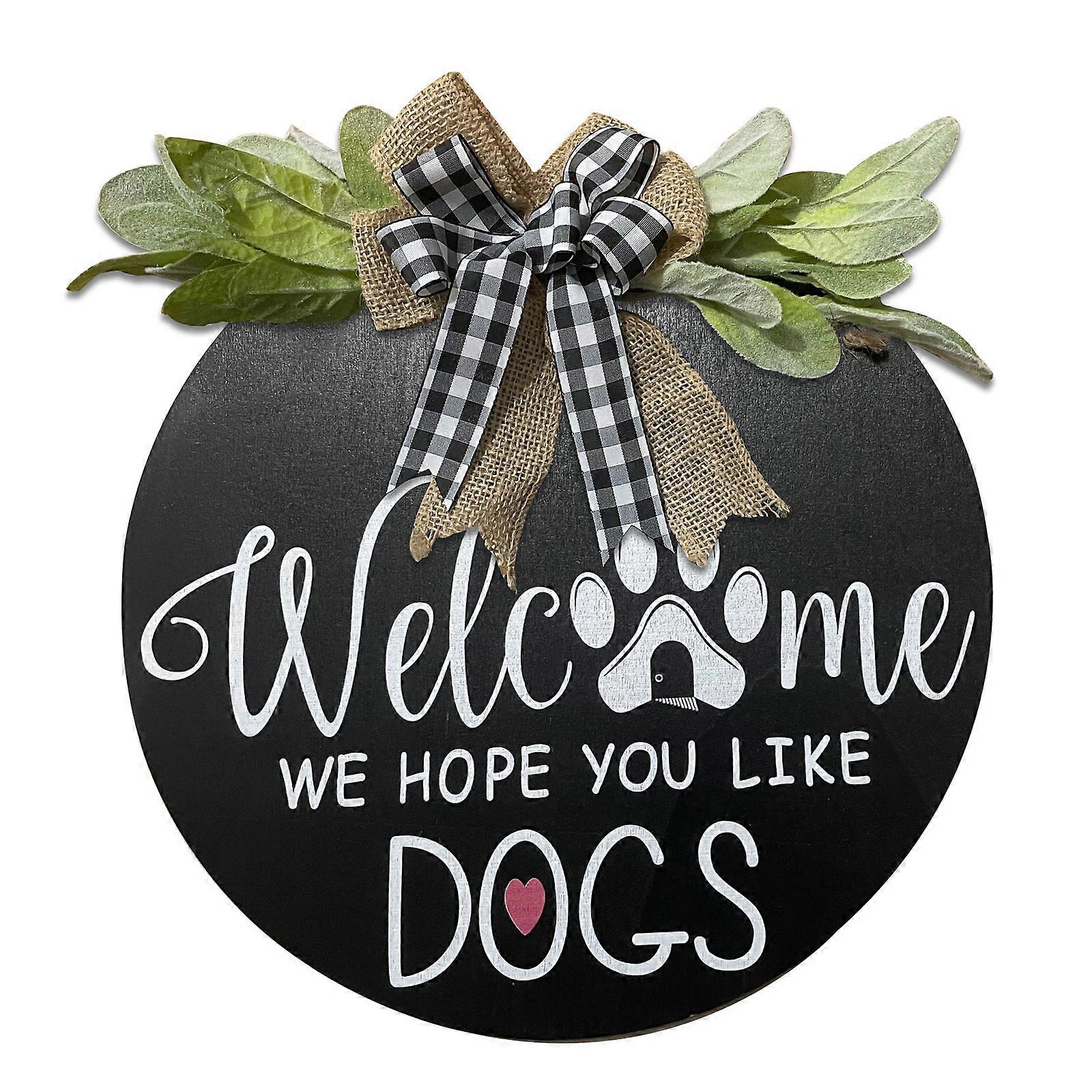 30 cm ytterdörr trähängande välkomstskylt ID-bricka