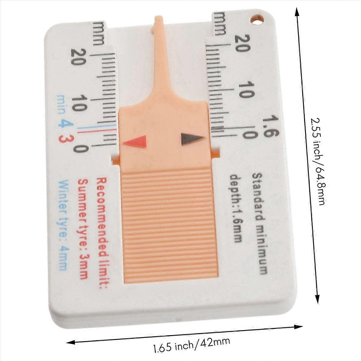 Tyre Tread Depth Gauge Car Motorcycle Trailer Van Wheel