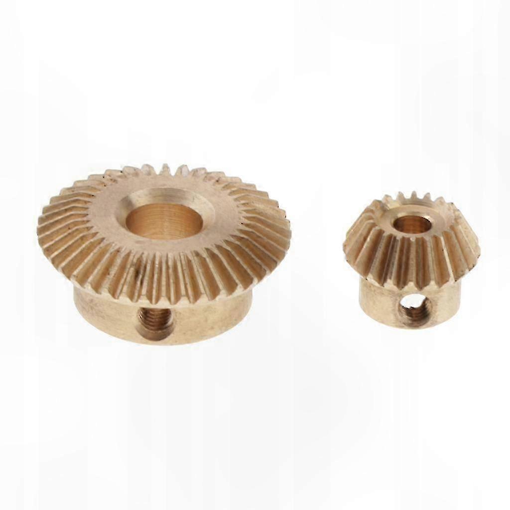 0.5 Module Copper Brass Bevel Gear Set for Mechanical Applications