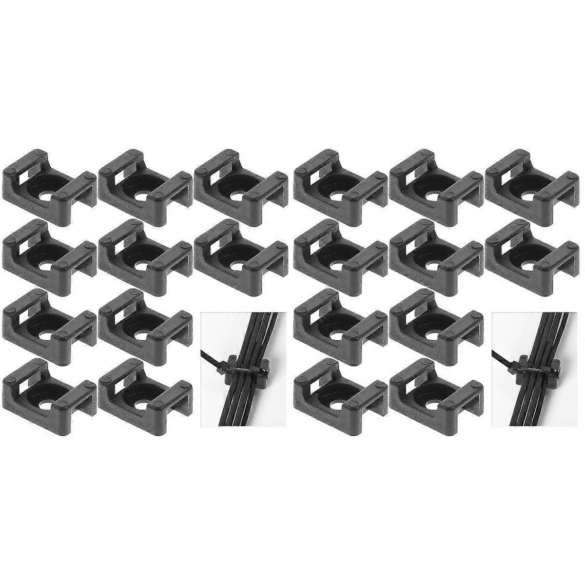 2000 pcs  Cable Zip Tie Mounts Saddle Type Wire Cable Mounts Base Cable Ties Holder