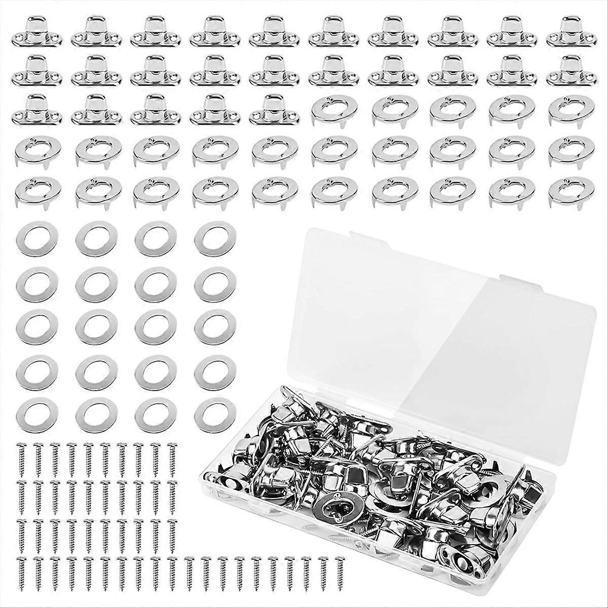 25 Sets Marine Grade Twist Lock Fasteners Turn Button Eyelet