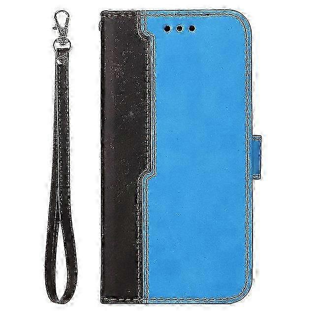 Flip Wallet Leather Case For iPhone 13 12 Pro Max 11 SE 2020 X XR XS Max 7 8 Plus Stitching Color Magnetic Flip Folio Full Body Protective C