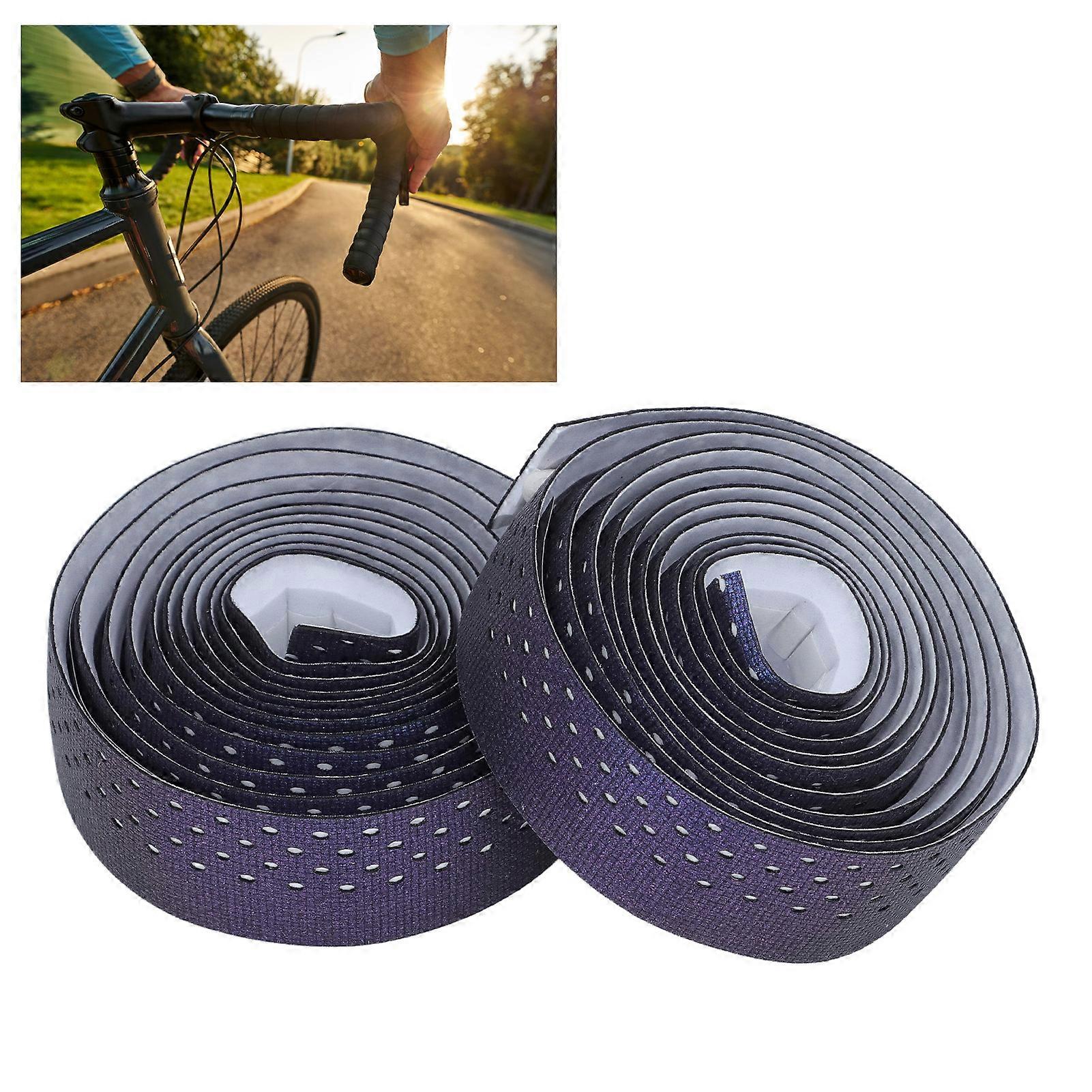 2pcs Road Bike Handlebar Tapes Bike Bar Tape Anti Slip Cycling Handle Wraps for Comfortable Ride Blue 