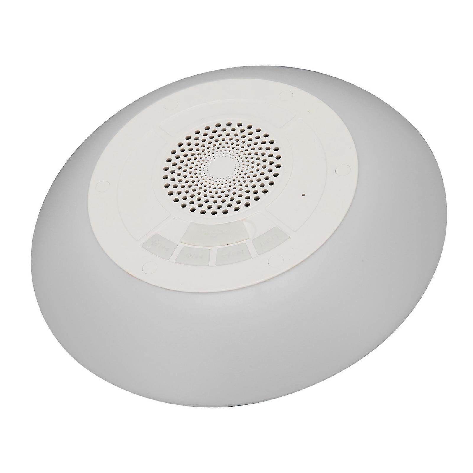 Portable Pool Speaker Built in Mic Stereo IPX7 Waterproof Floating Bluetooth Hot Tub Speaker with RGB Colorful Lights 