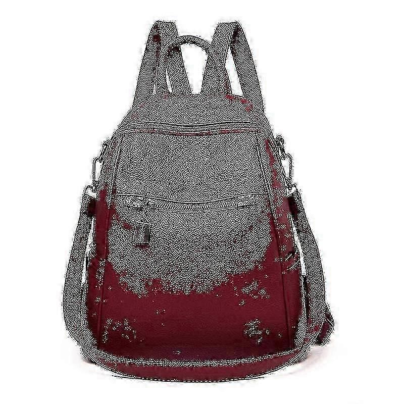 Backpacks Women's Casual Wild Travel Backpack Red Wine