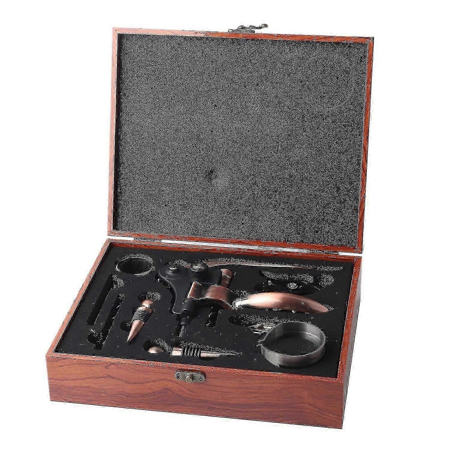 Wine Bottle Opener Set - 9Pcs, Includes Corkscrew, Wine Pourer, and Gift Box