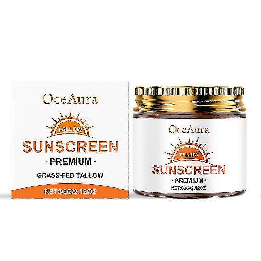 60ml Beef Fat Sunscreen Cream with UV Protection, Moisturizing & Brightening Isolation - High Protection Sunscreen Lotion OC-A05-0023-01