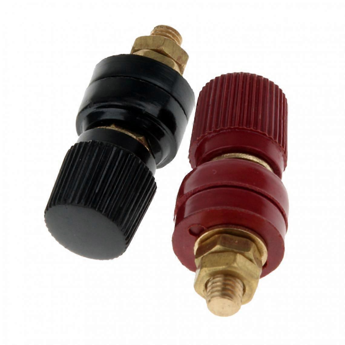 2Pcs M6 200A Wire Binding Post M8 Copper Screw Electrical Insulation