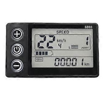 24v 36v 48v 60v S866 Controller Panel Dashboard Vandtæt elektrisk cykel LCD-skærm til elektrisk E