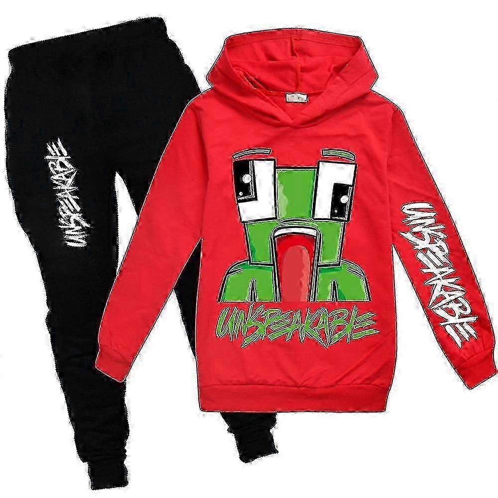 طقم بدلة رياضية لا توصف أطفال هوديي هوديج هوديس قميص من النوع الثقيل بلايز بنطلون رياضي ملابس نوم -NMAOV