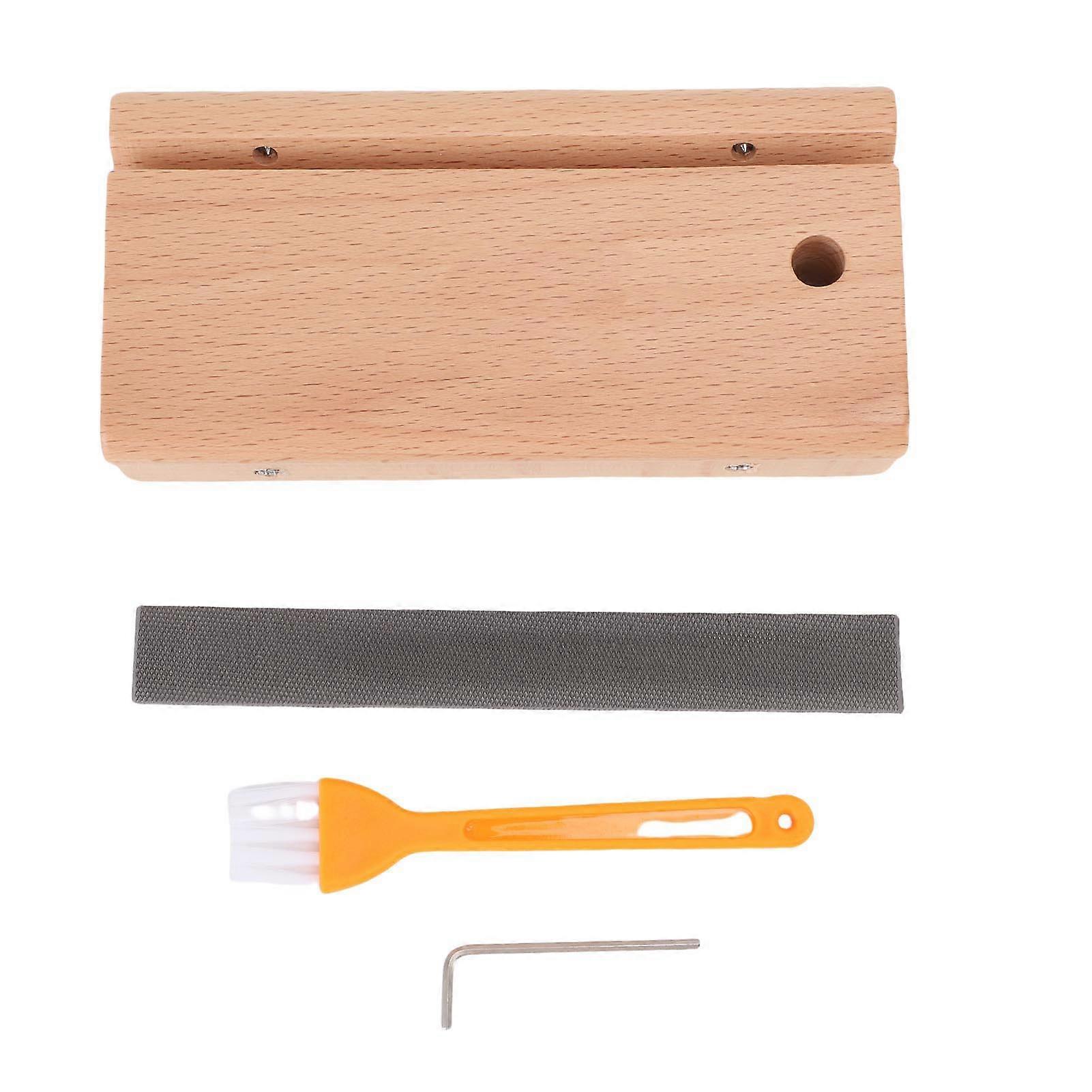 3 in 1 Fret End Beveling File 3 23 35 Degree Guitar Bass Fret End Dressing File for Rounding Shaping Deburring