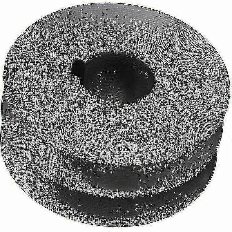 Metal Double Groove Pulley Engine Wheel Workshop Synchronous Wheel Outside 72mm Inside 24mm Key 8mm