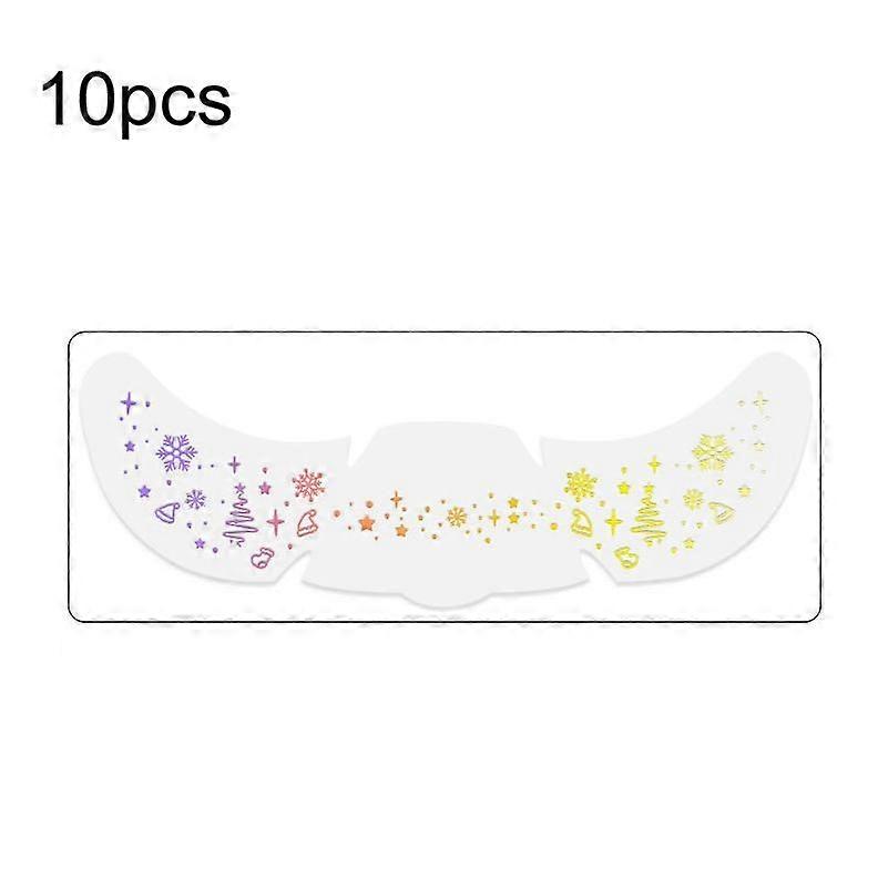 10pcs /Pack Christmas Temporary Tattoos & Face Stickers QT-0201