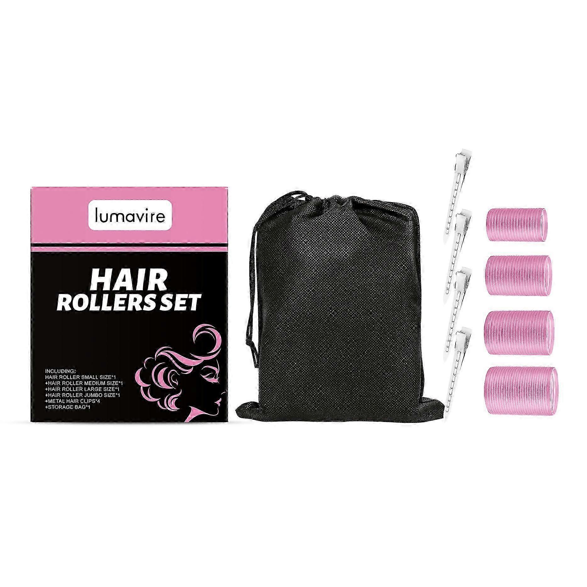 Lumavire Self-Adhesive Curling Set, A Perfect Tool For Lazy People To Style Natural Air Bangs And Big Waves