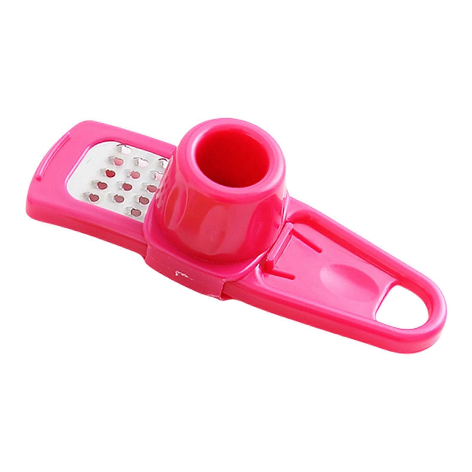 Space Saving Garlic Press And Gingers Grinder Grinding Device with Ergonomic Handle Multifunctional Kitchen Tool Multicolor