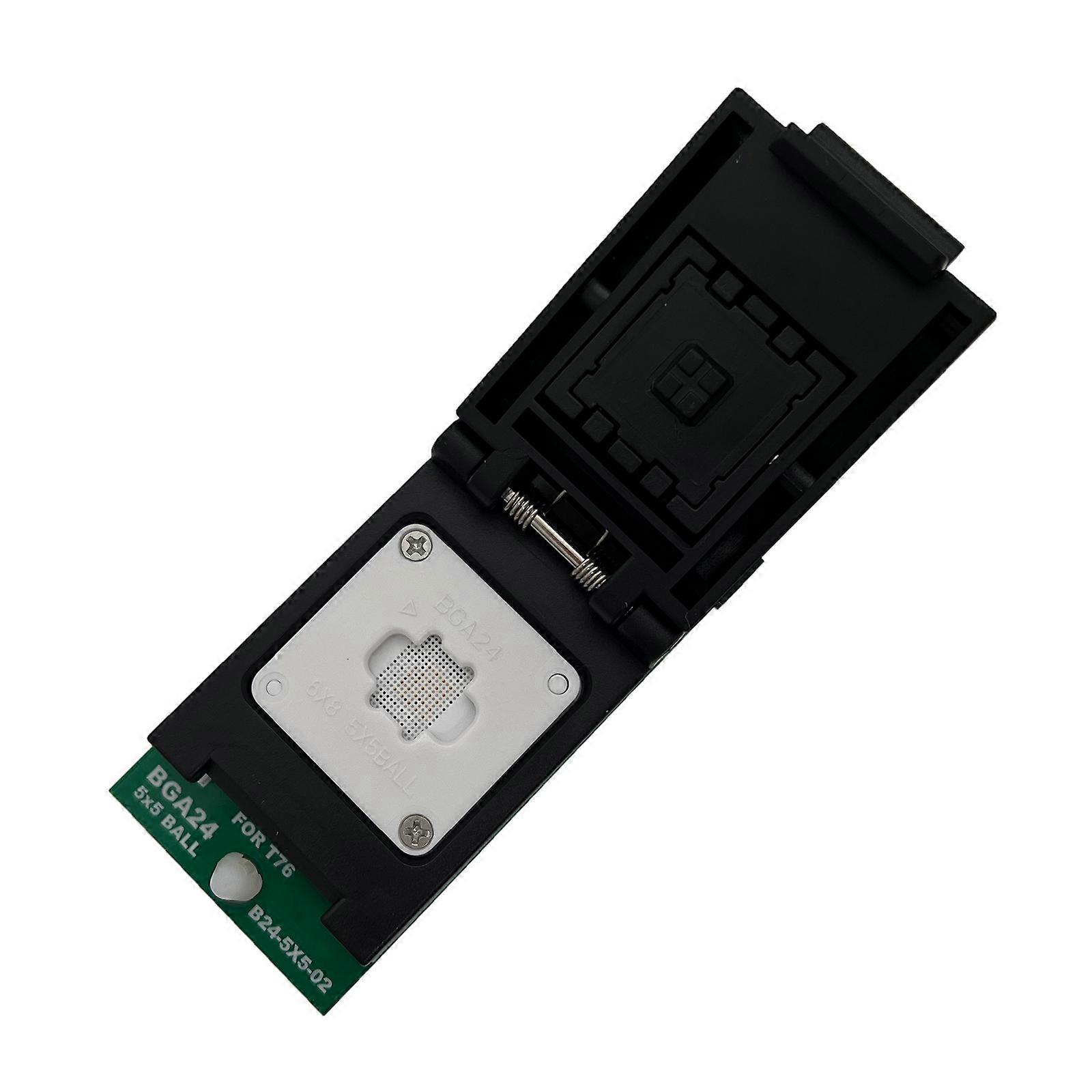 Premium BGA24 Adapter Test Socket For 25Series Chip 8Wire DTR Support 6mmx8mm Compactly Highly Speed Programming Multicolor