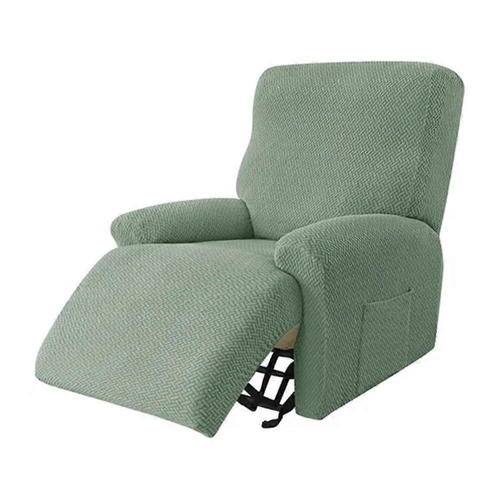 Waterproof Sofa Cover with Leaf Texture for 2 Seater Couch, Grass Green Removable Slipcover