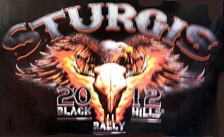 STURGIS 2012 SCREAMING EAGLE MOTORCYCLE FLAG    FLAG