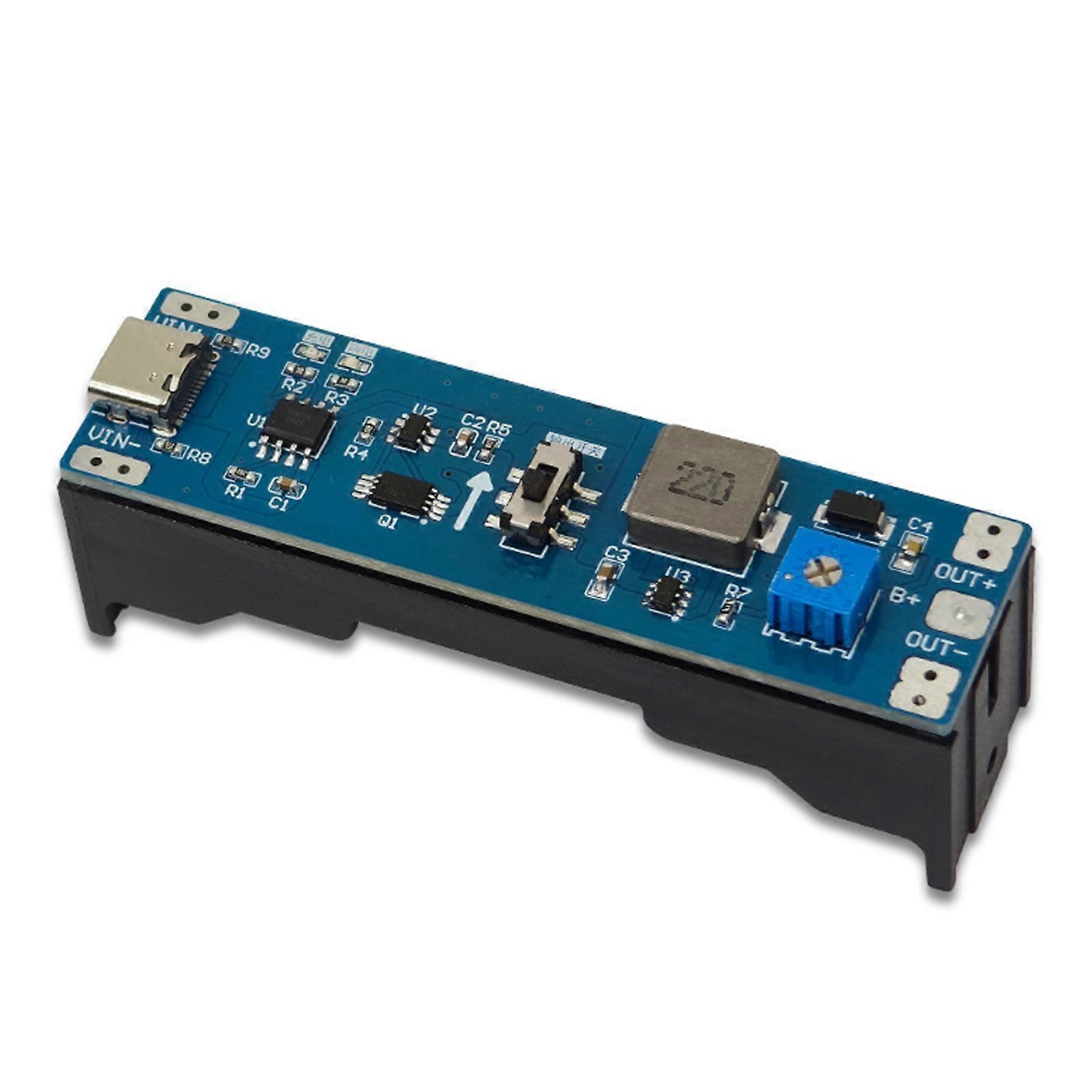 Battery Charging Discharger Booster Regulator Module Boost Step Up Module UPS Power Supply 3.7V 9V 12V Type C Module Multicolor