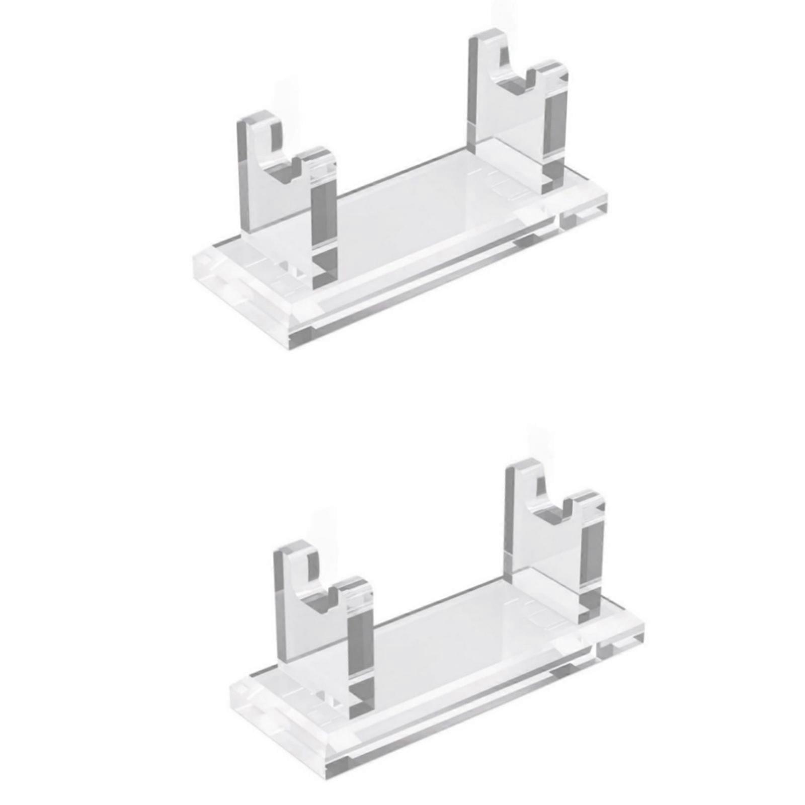 2 Acrylic Cutter Shelves Space Saving Soft handling Organized Conceit Countertops and Cabinets  Clear