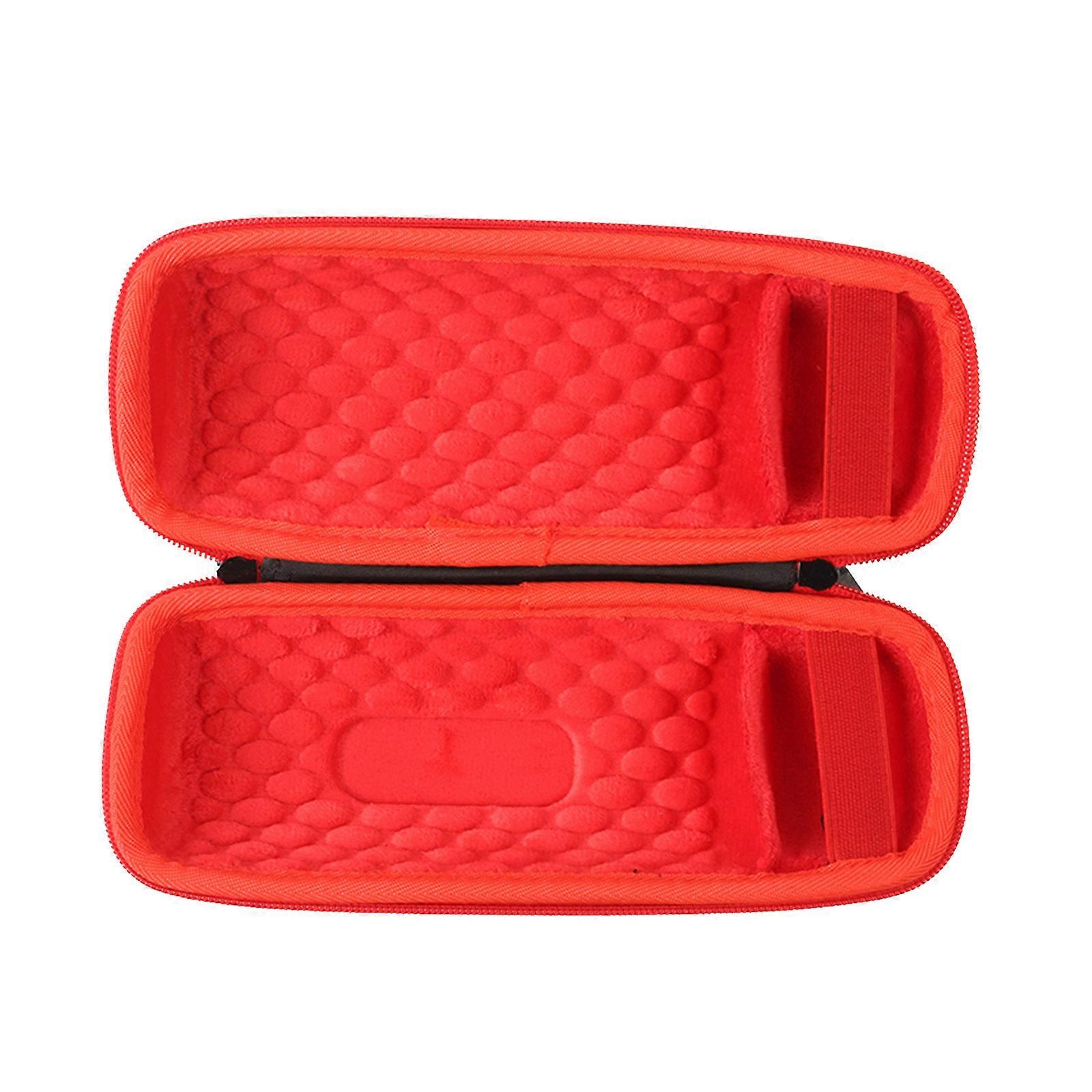 Compactly and Secure Storage Case for Flip 7, Ideal for Travel and Outdoor Use, Features Sturdy Zippers Closures  Inner red