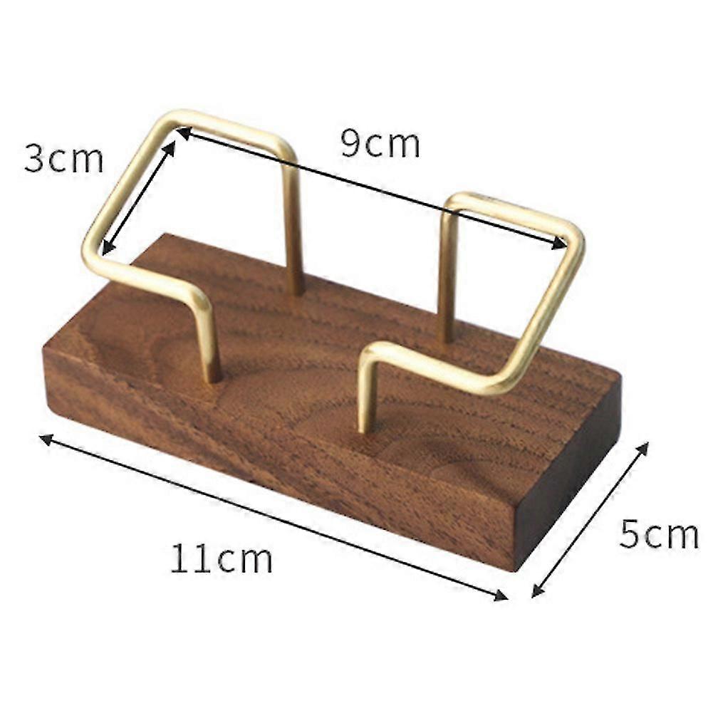 الجوز النحاس حامل بطاقة العمل حامل بطاقة عمل خشبية