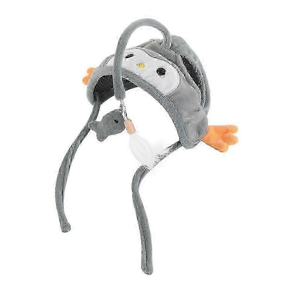 Cat Hat Wearable Cat Tree, Head Mounted Cat Headgear Interactive