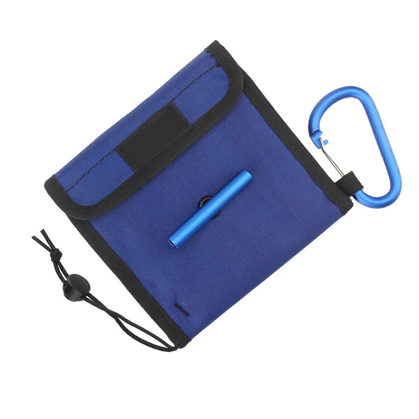 Fishing Lines Tippet Storage Bag with 10 Clear Pocket Fly Fishing Leader Wallets Fishing Lines Packets Tippet Case Bag Multicolor