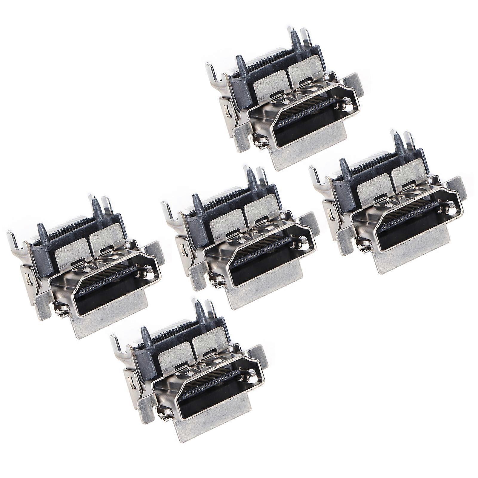 5Pcs 1080P Game Console HDMI Socket Port Interface Connector Replacement for Xbox One S