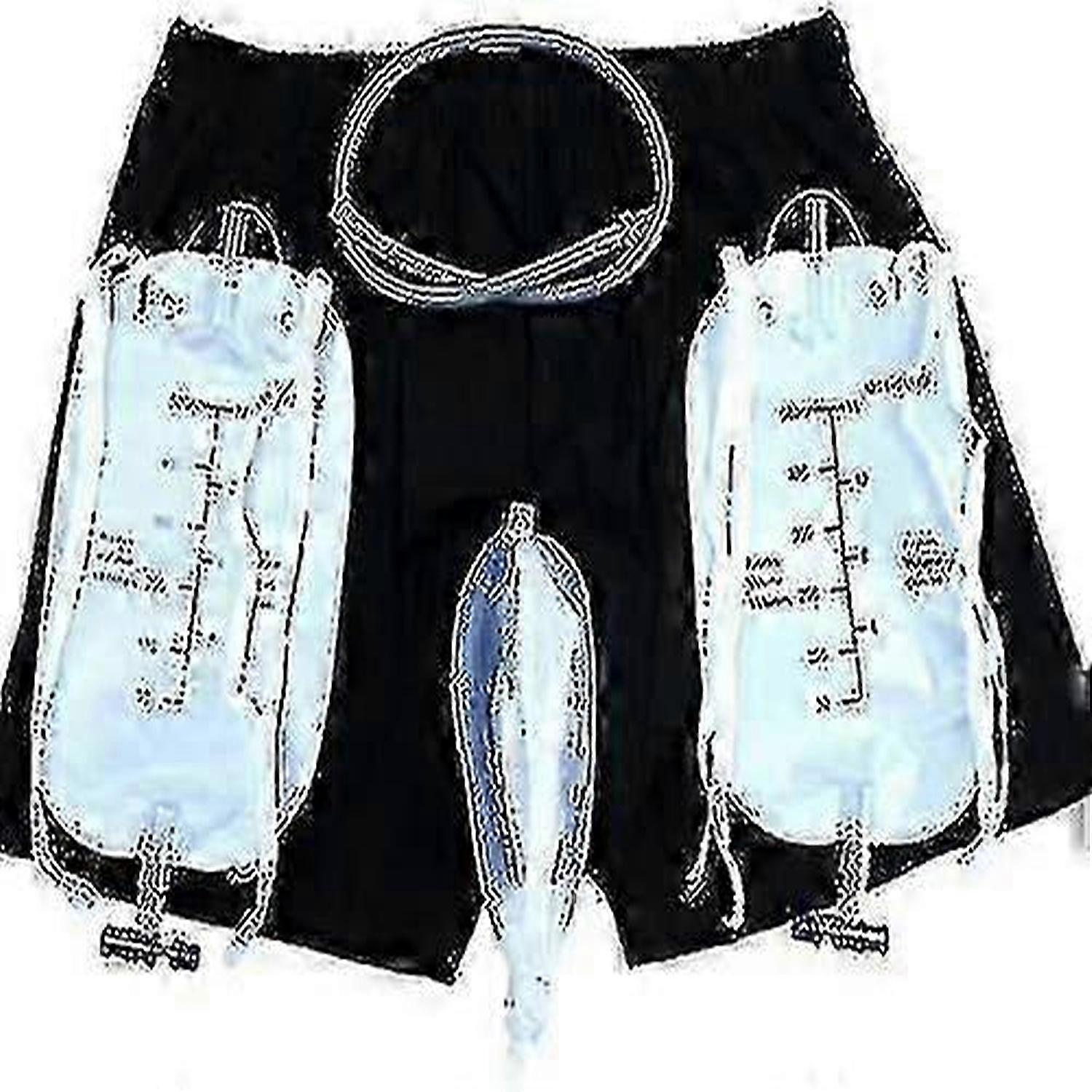 الرجال سلس البول السراويل مع جمع حقيبة البول المحمولة تسرب دليل على الساق بول قسطرة