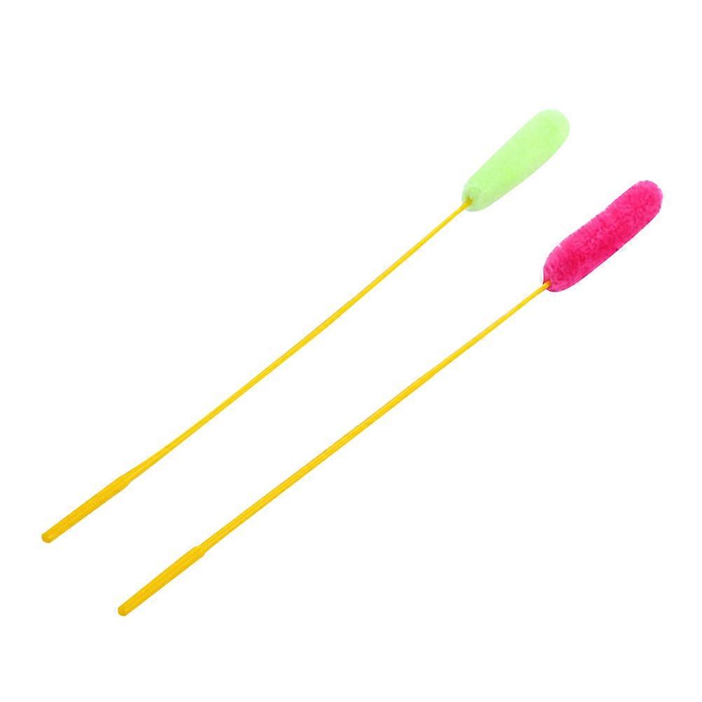 Cat Teaser Plush Wand Toy for Playing 10Pcs Assorted Color Interactive Stick