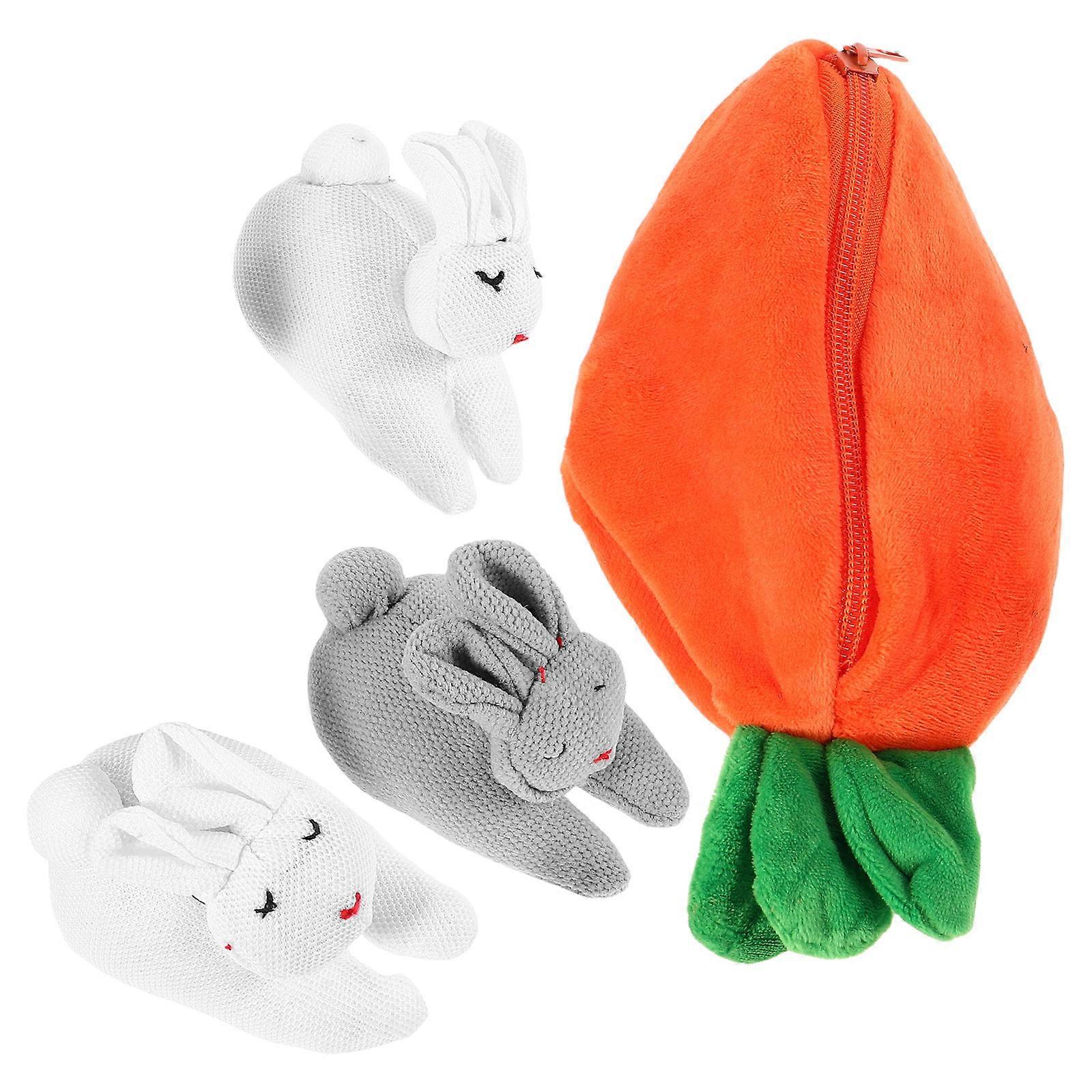 Cute Rabbit Wallet Plush Coin Purse for Kids with Soft Coin Storage
