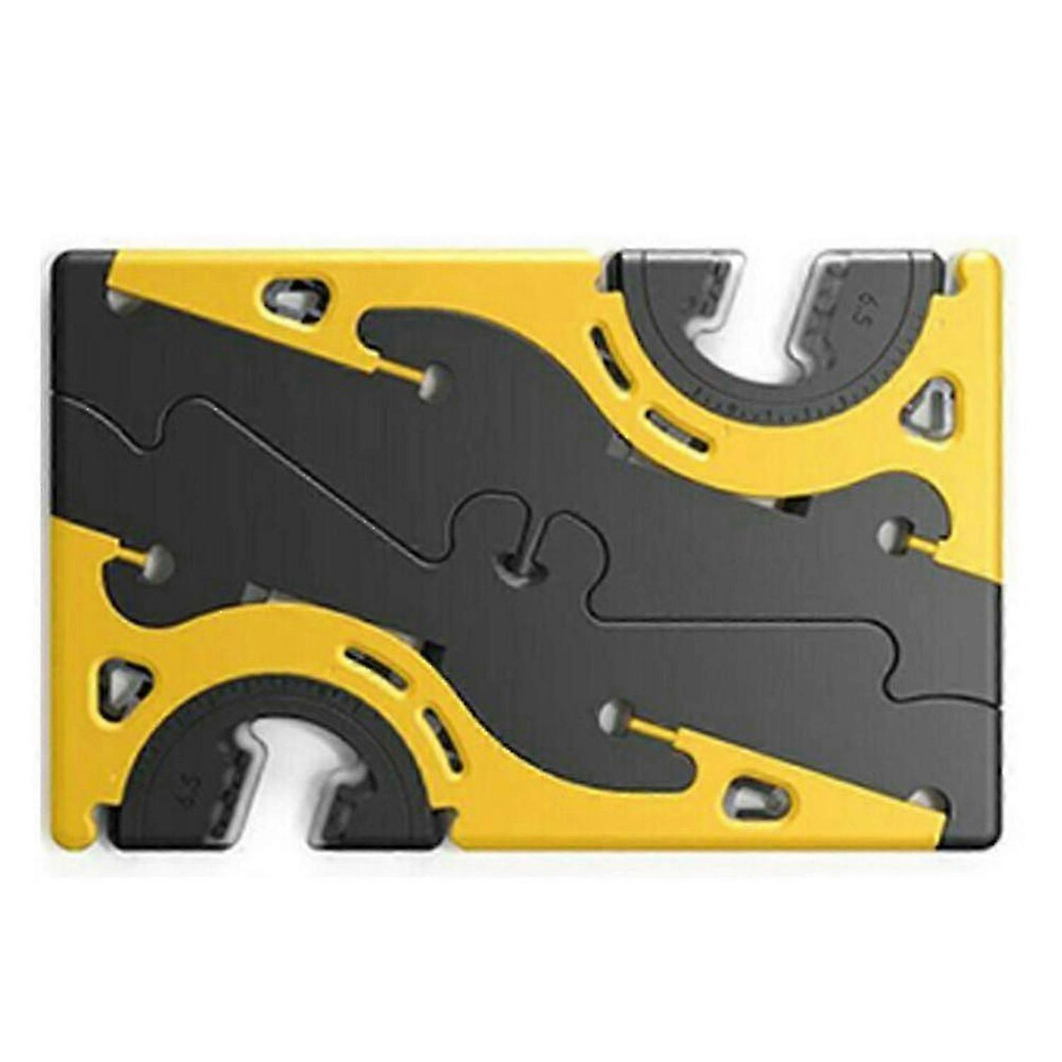 2025 Foldable Rotation Card Type Stable Pocket Tripod Universal Cell Phone Stand HolderYellow