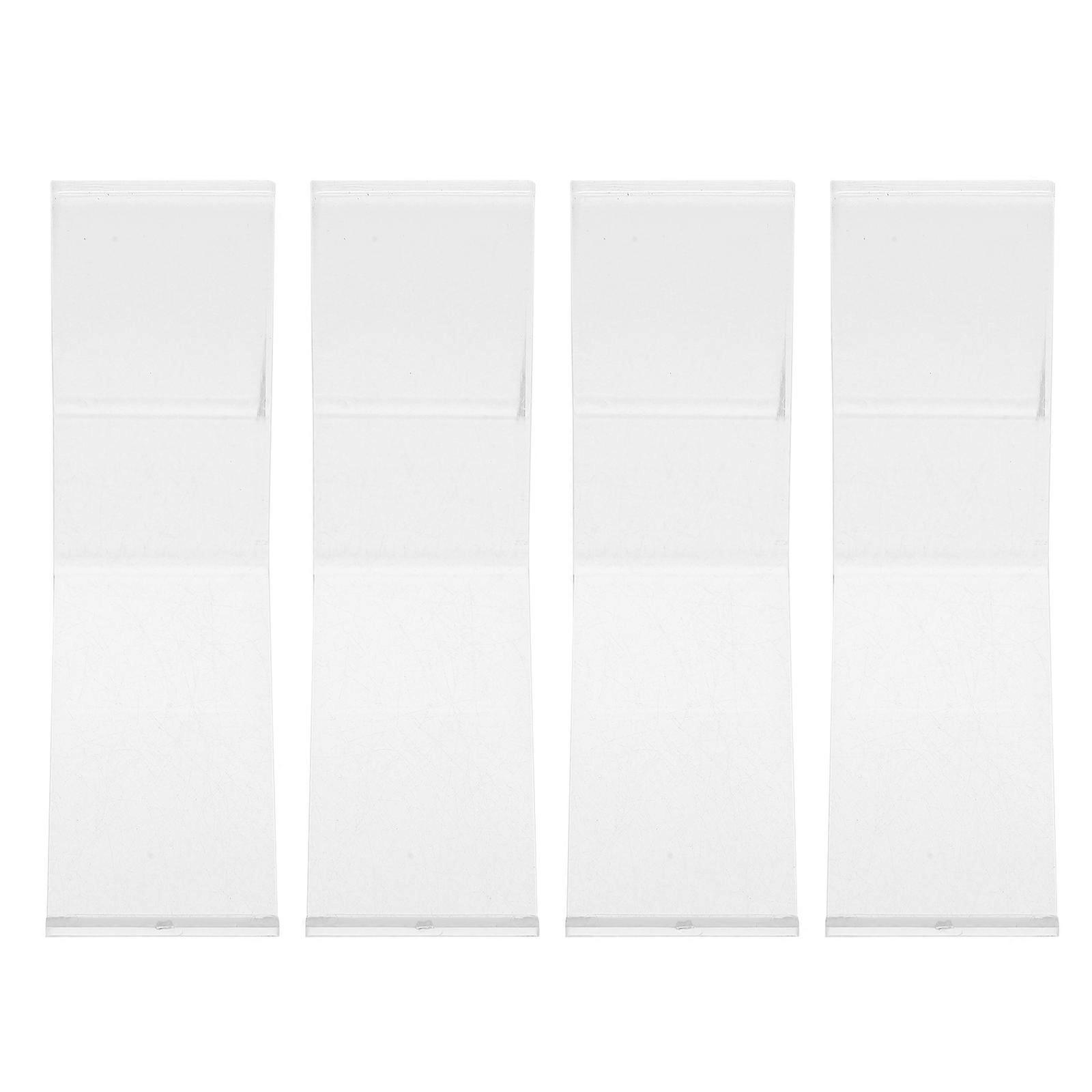 Acrylic Shoe Store Display Stand Transparent Rack for Shop Use 4Pcs