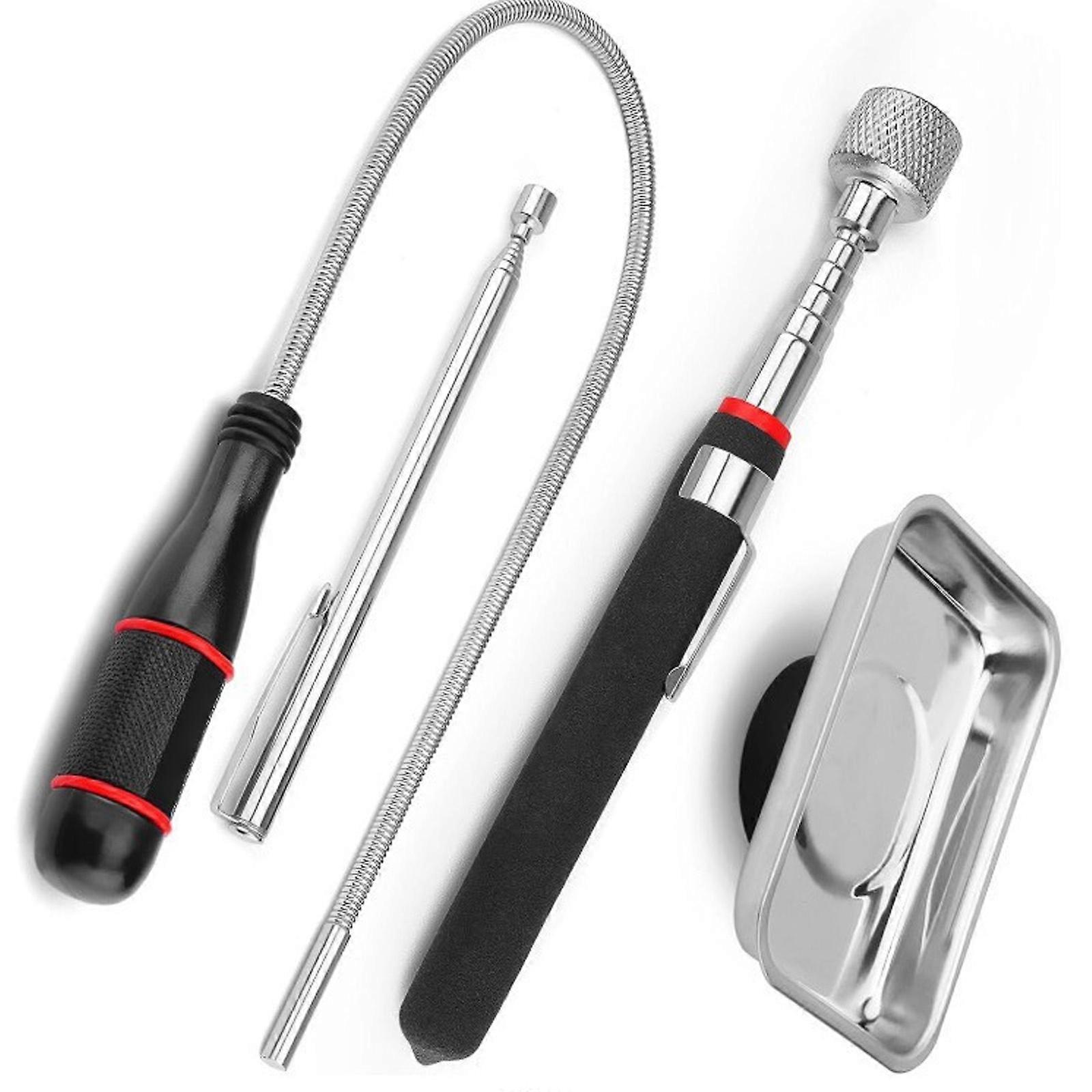 Telescoping Magnet Pick-up Tool Set Retrieving Telescoping Magnet Pickup Tool For Car Repairing Maintenance Multicolor