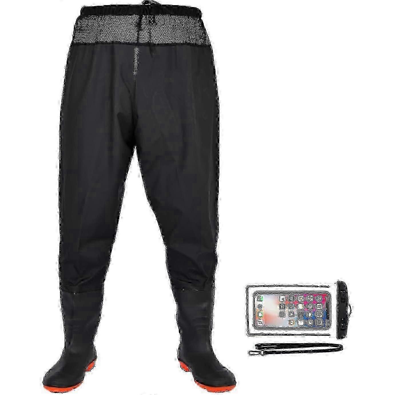 Su geçirmez Balıkçılık Wader Pantolon Erkekler Kadınlar için Botlar ile Bel Yüksek Tasarım