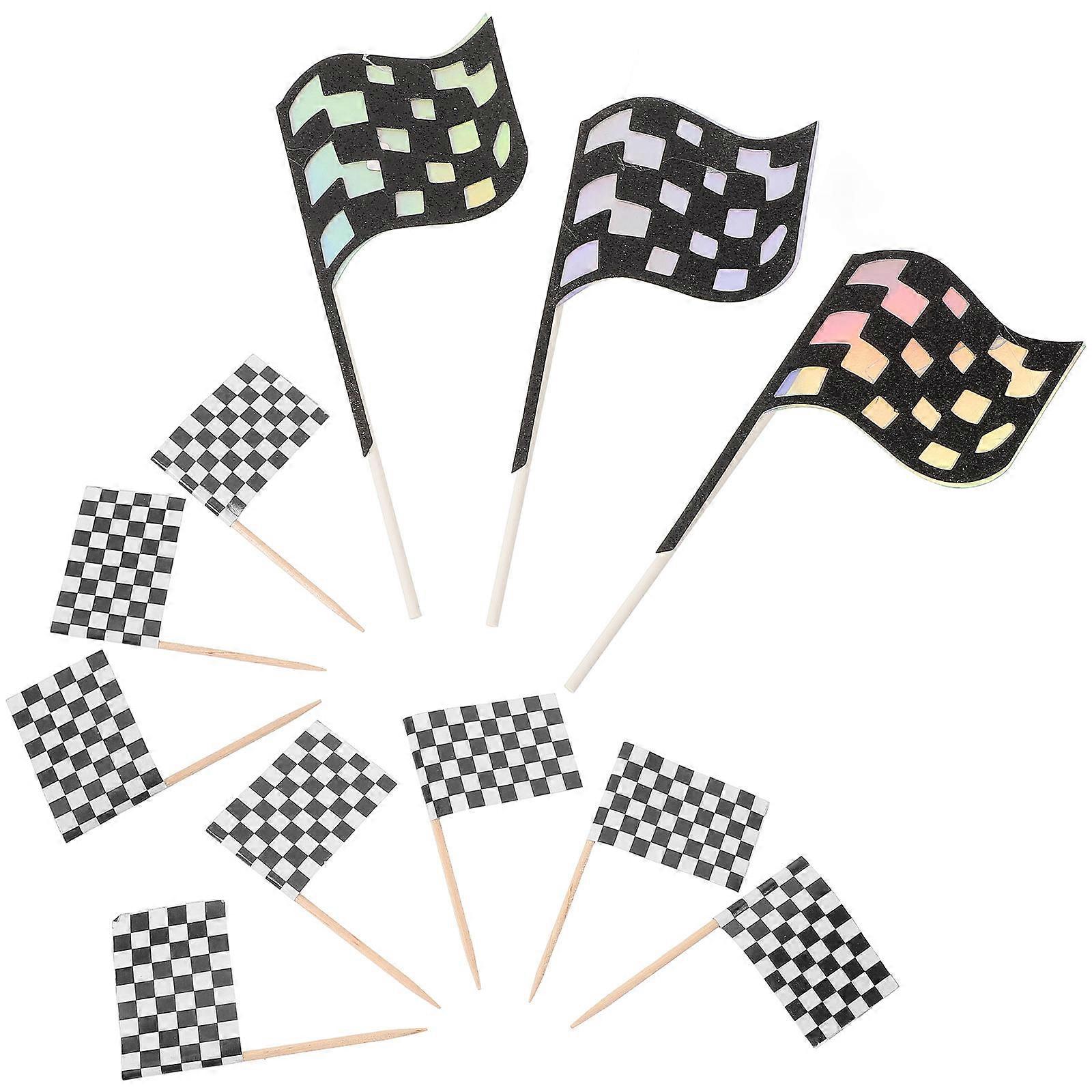 27pcs Cake Dessert Inserted Flag Cake Decoration Cupcake Picks
