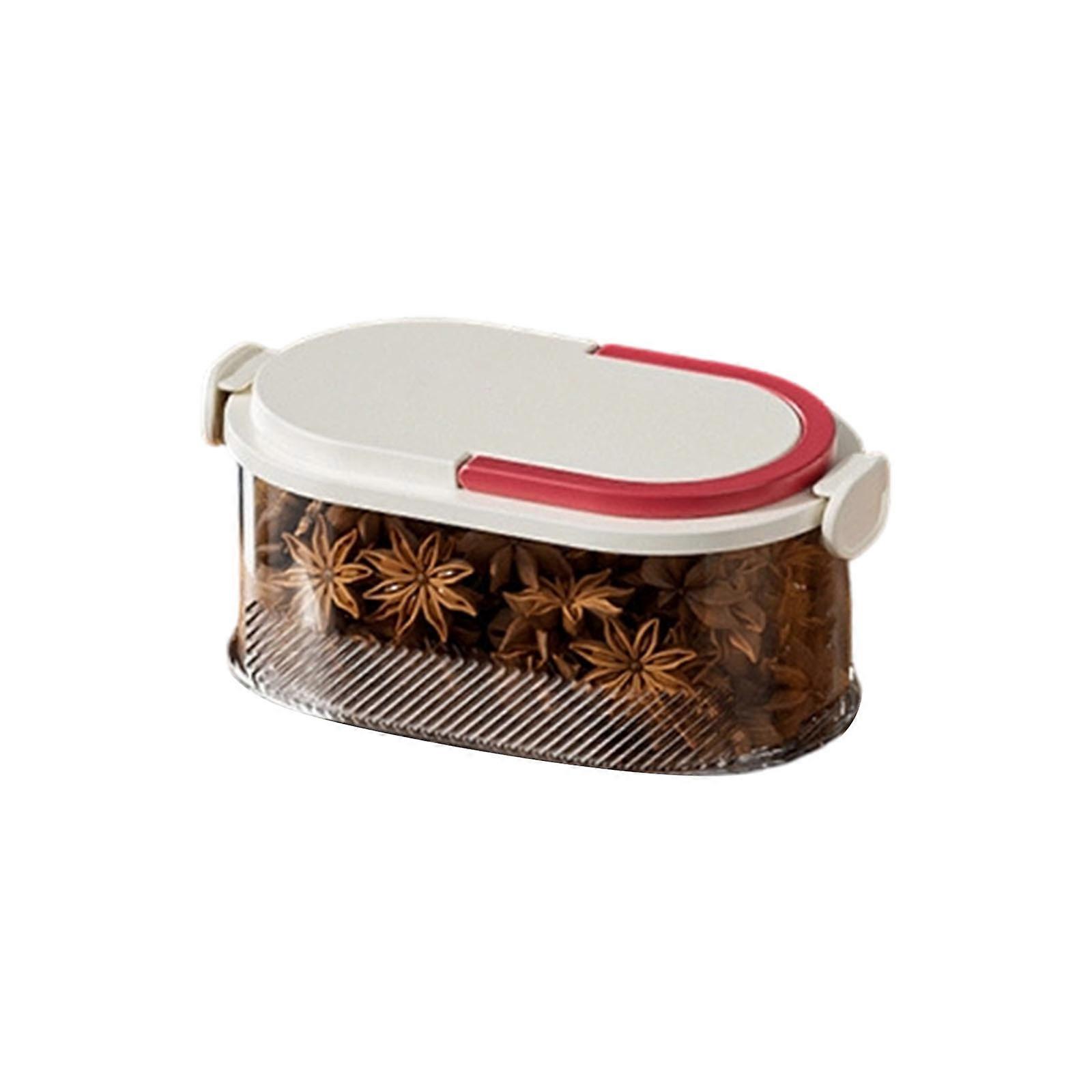 Efficient Kitchen Storage Solution Clear Sealed Lids Moisture Protections Preserve Food Quality Organize Neatly  White
