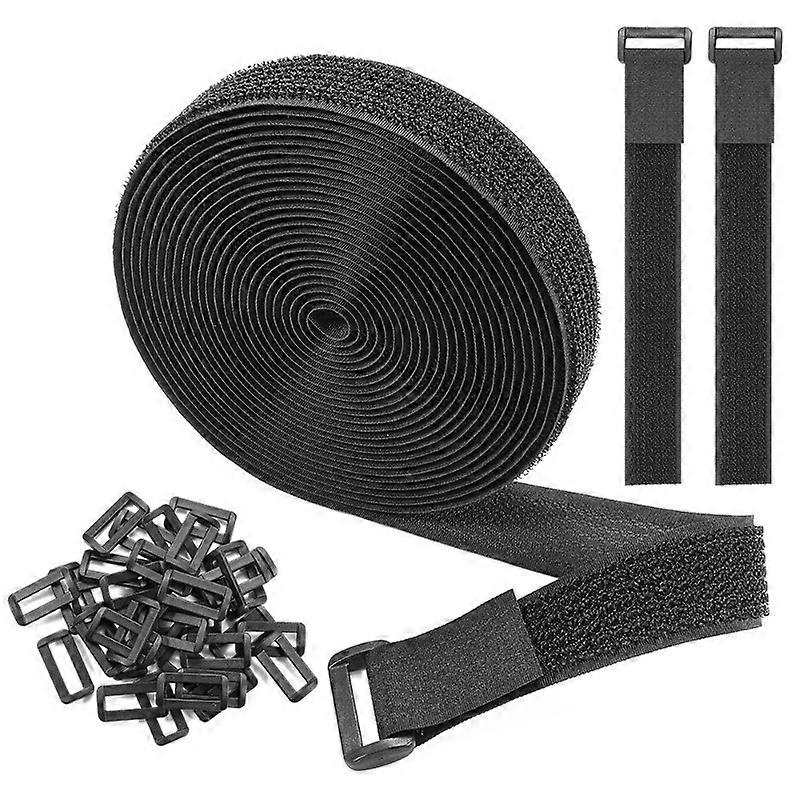 Reusable Magic Tape Cable Ties, Hook and Loop Straps for Organizing Cords Wires, DIY Home Office Desk Computer Wire Management