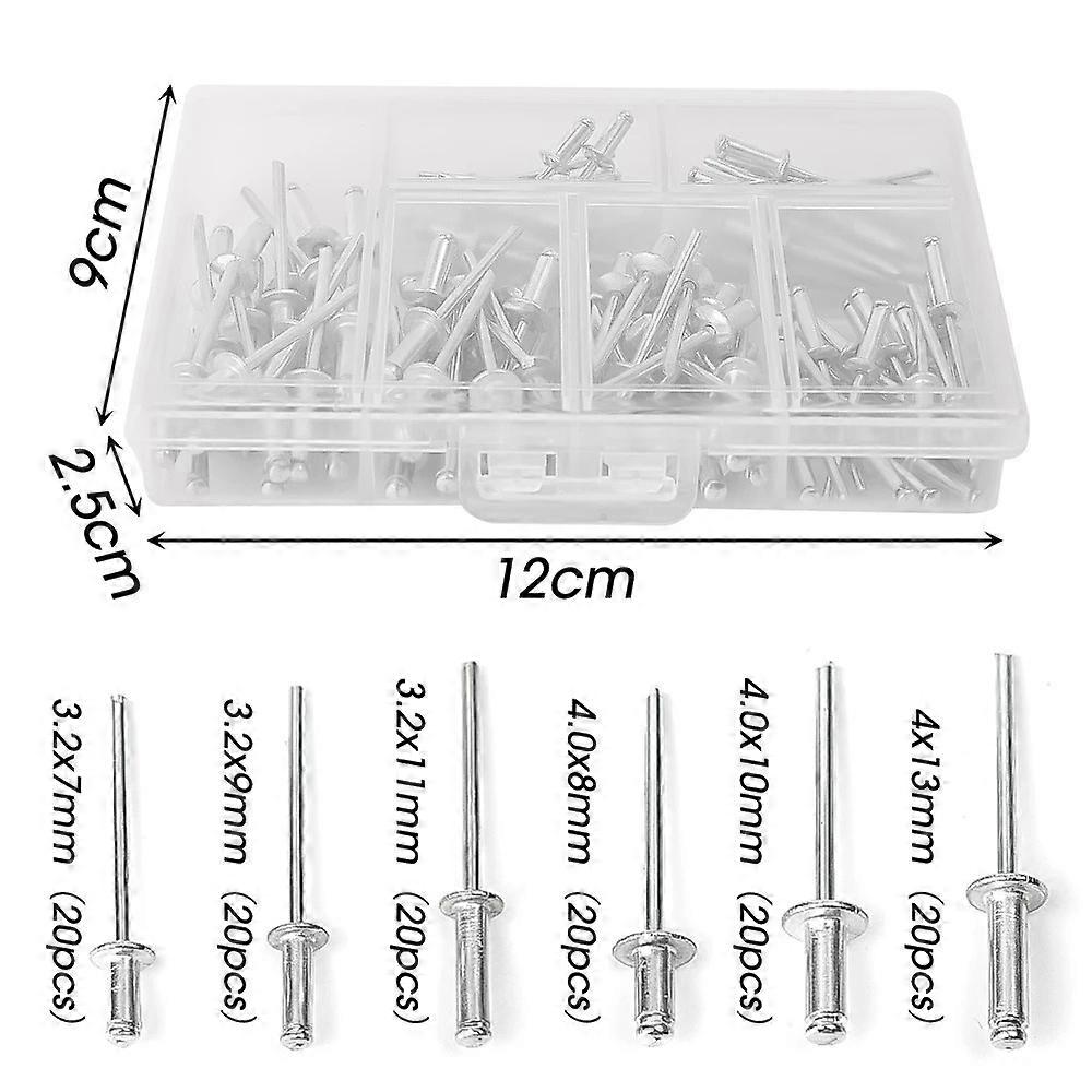 T��te de d?me de Rivet Pop en alliage d'aluminium, bricolage, plusieurs tailles, Rivets auto-bouchons, mandrin �� ongles, Rivet d'��chappement