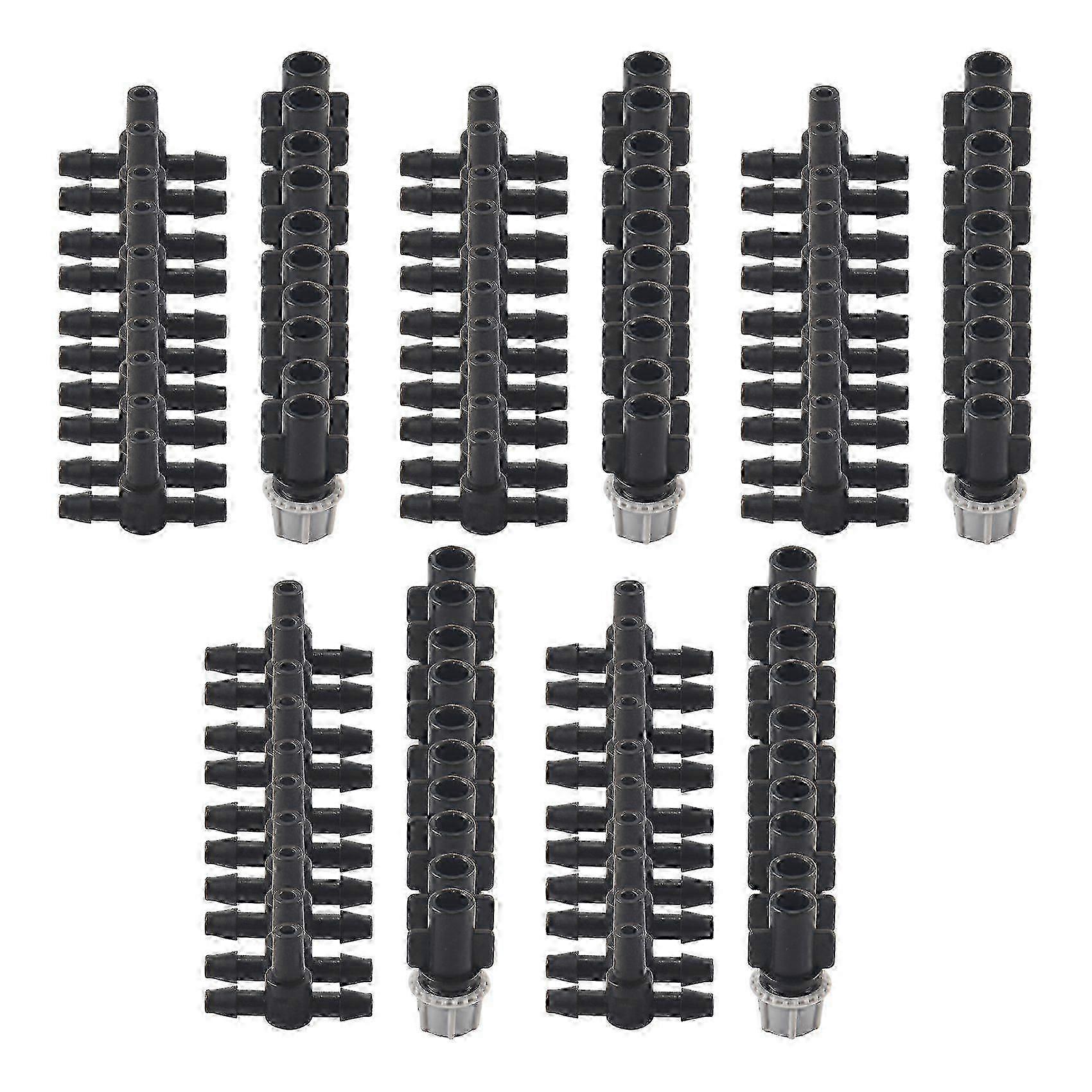100Pcs(50 Pairs)Garden Irrigation Kit Adjustable Atomization Dripper Atomization Connection Tee Joi