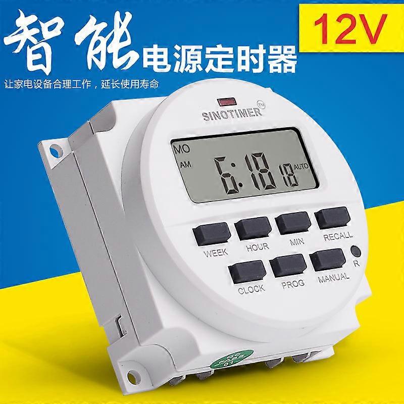 1/2PCS DC 12V 24V 110V 120V 220V 230V Volt Output Digital 7 Weekly Programmable Timer Switch Time Relay Control