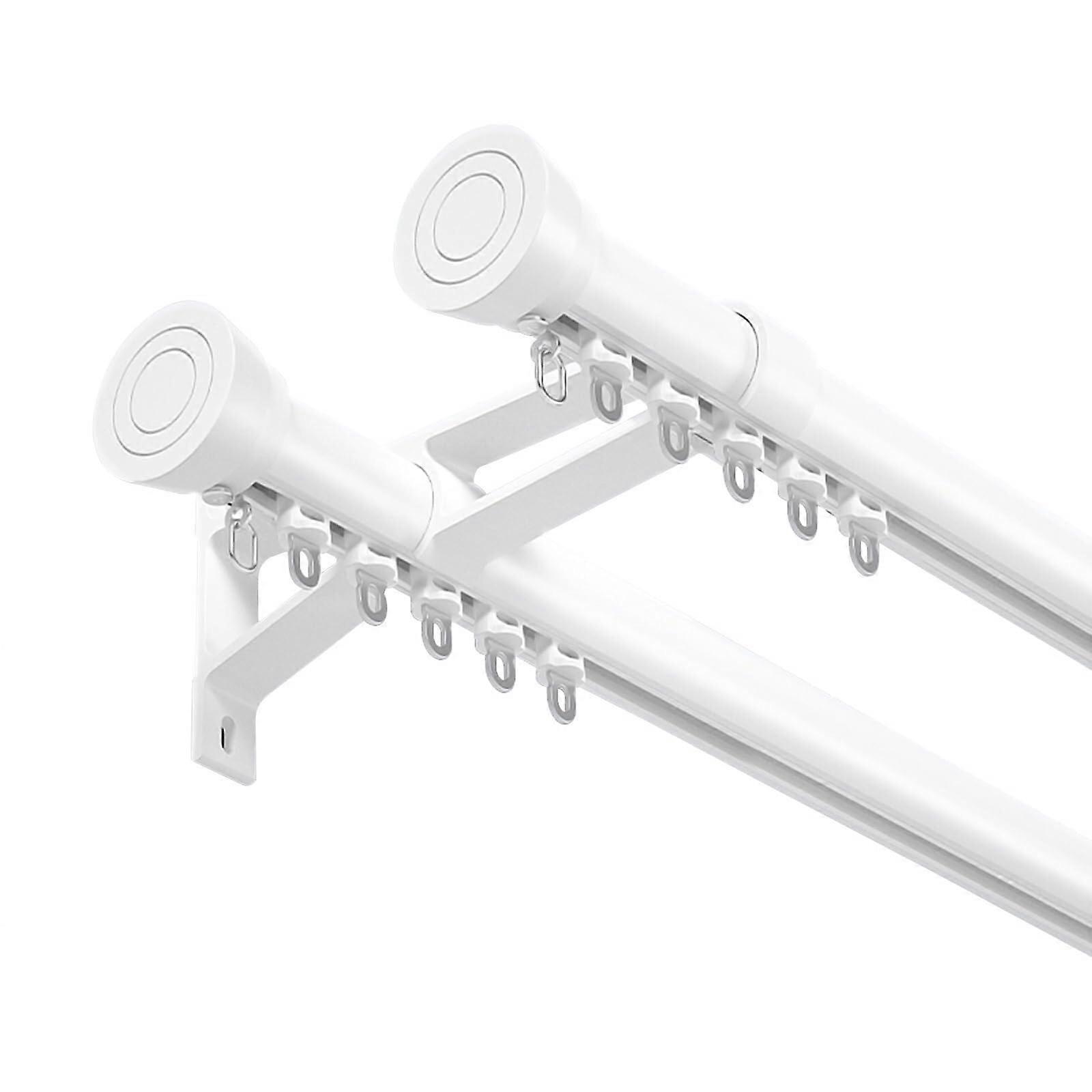 Ceiling Curtain Track 190cm Aluminum Rail Smooth Glide Silent Operation Easy Install