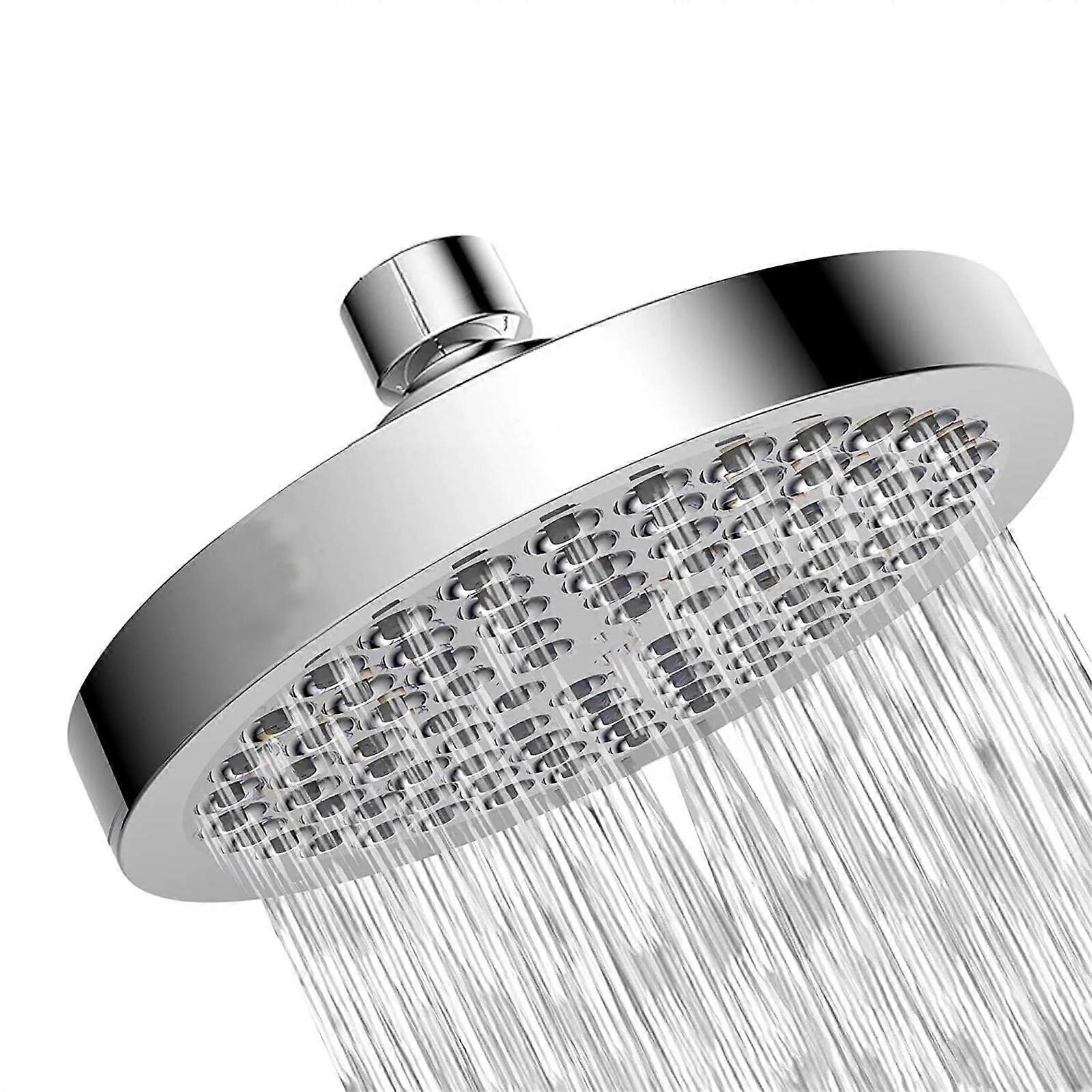 6 Inch Handheld Rain Shower Head with Hose, Adjustable Spray Modes,  Pressure Bathroom Set