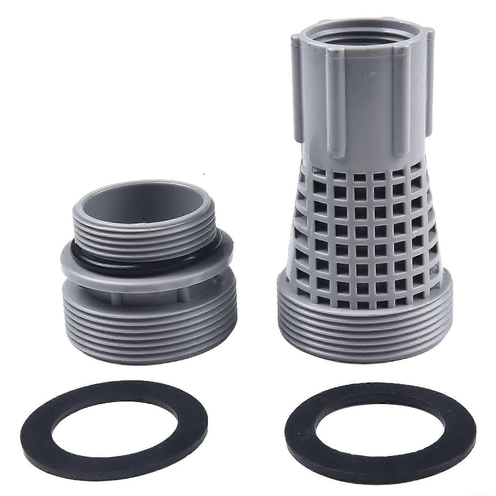 Pool Sand Filter Adapter Kit with Gaskets, 40mm Hose Connector for Intex Filter Systems