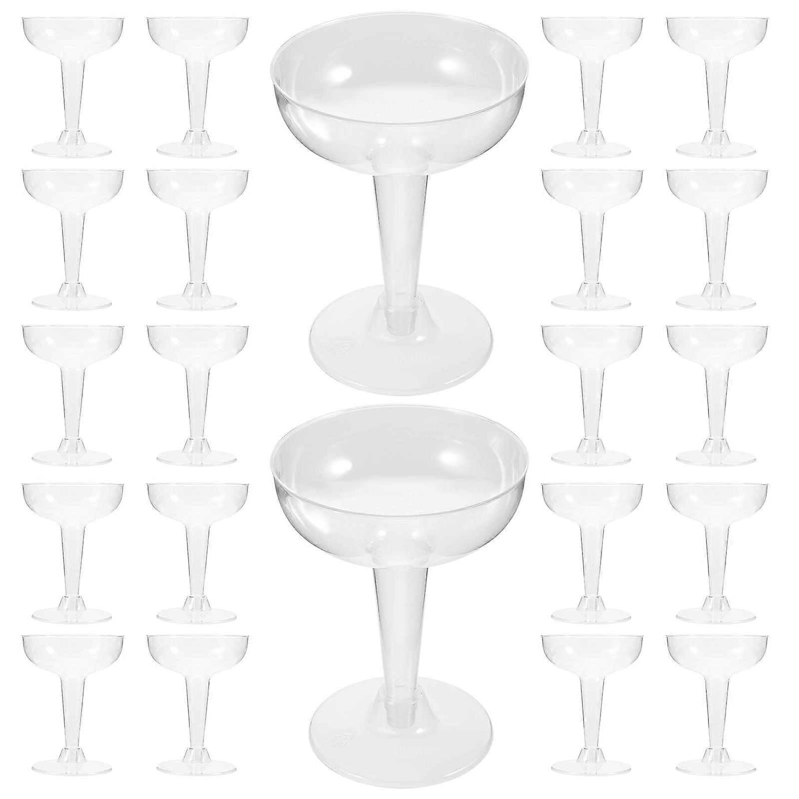 Single Use Cocktail Cups For Coffee Other Container Uses PS Material 11.2x8.5cm 20Pcs