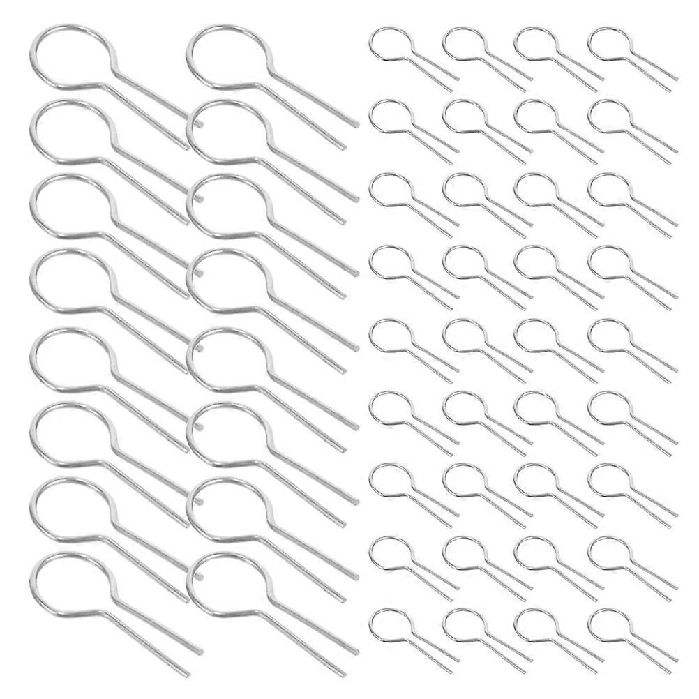 Silver Ceramic R-Shaped Burning Needle Hooks for DIY Craft 200Pcs