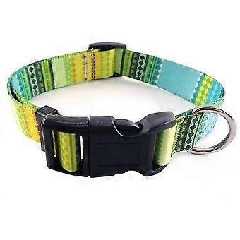 2025 Reflective Neon Dog Collars, Fashion Design for Pets with Reflective Strips for Night Safety, Set of 2 Different Colors